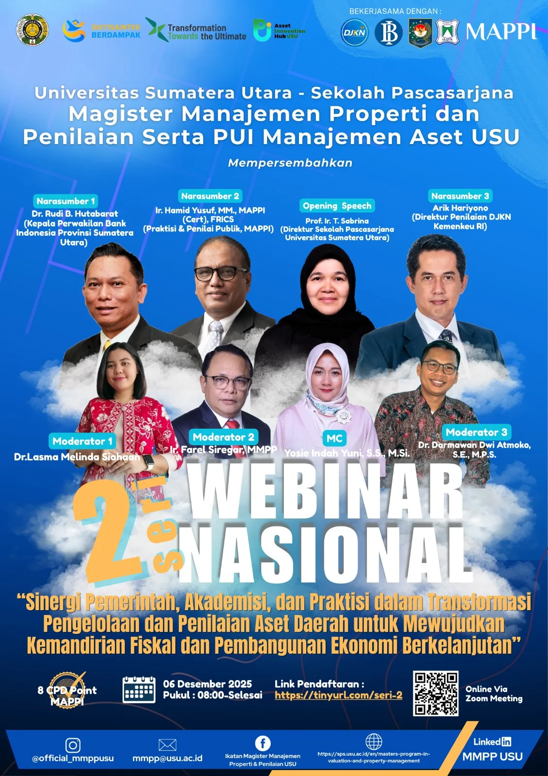 USU Smart Innovation Hub Perkuat Transformasi Pengelolaan Aset Daerah melalui Webinar Nasional Seri 2